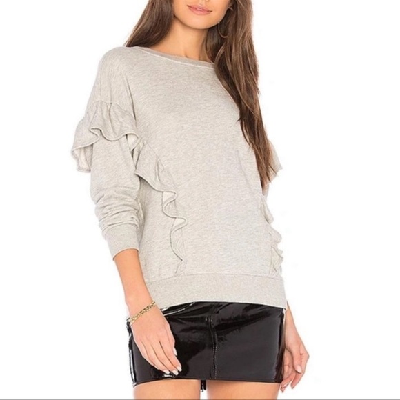 Joie Agnia Sweatshirt Grey French Terry Size XXS - Picture 9 of 11